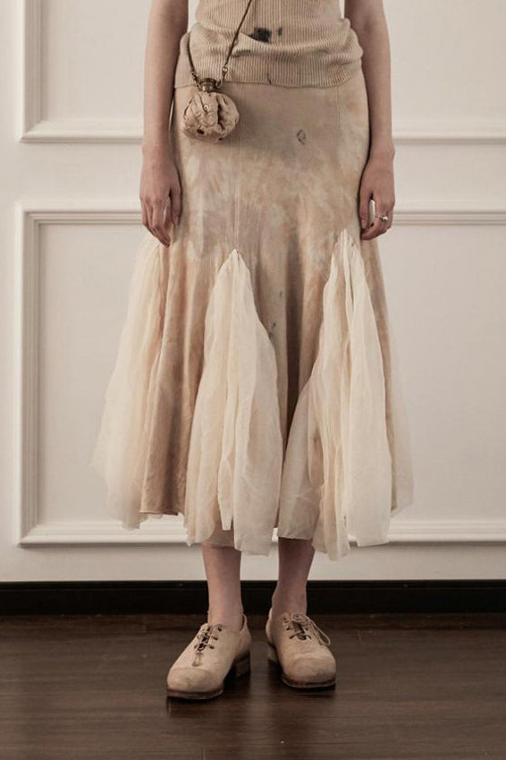 MUTEDANCE cashmere stitching skirt MD21FW59